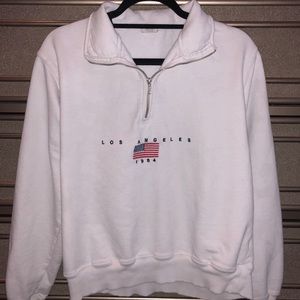 brandy melville los angeles quarter zip